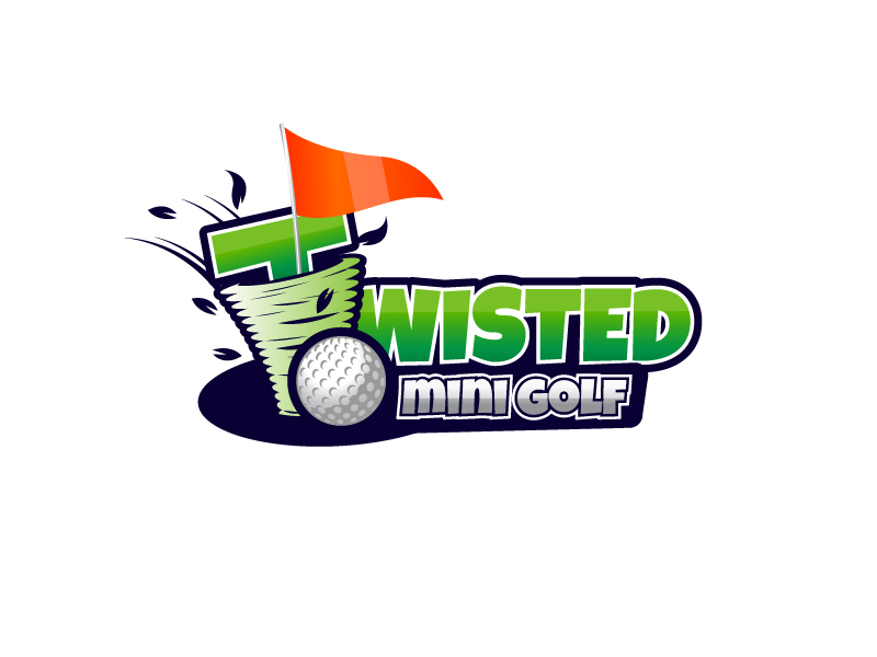 Twisted Mini Golf logo design by Paryatna