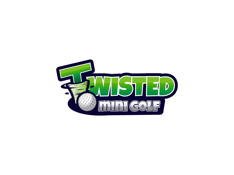 Twisted Mini Golf logo design by Paryatna