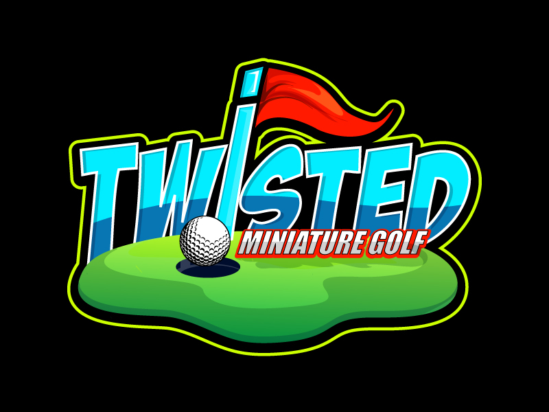 Twisted Mini Golf logo design by Koushik