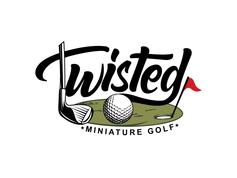 Twisted Mini Golf logo design by Koushik