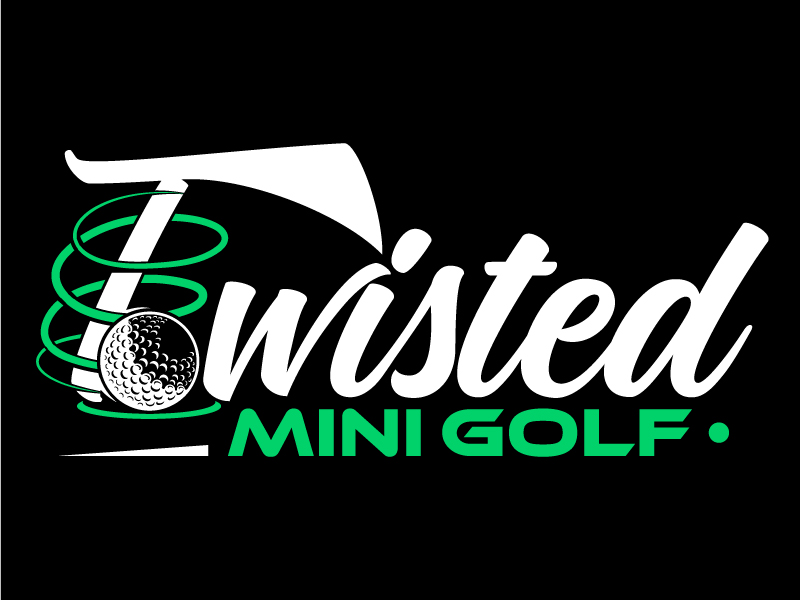 Twisted Mini Golf logo design by Suvendu