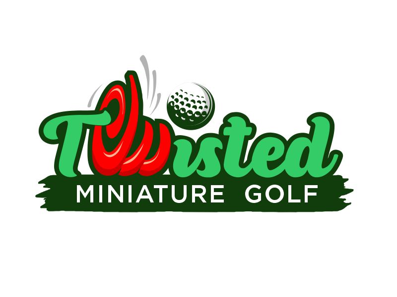 Twisted Mini Golf logo design by YONK