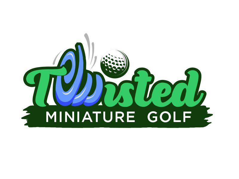 Twisted Mini Golf logo design by YONK