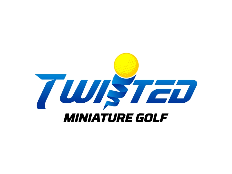 Twisted Mini Golf logo design by rizuki