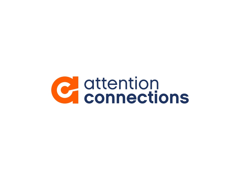 attention connections logo design by violin