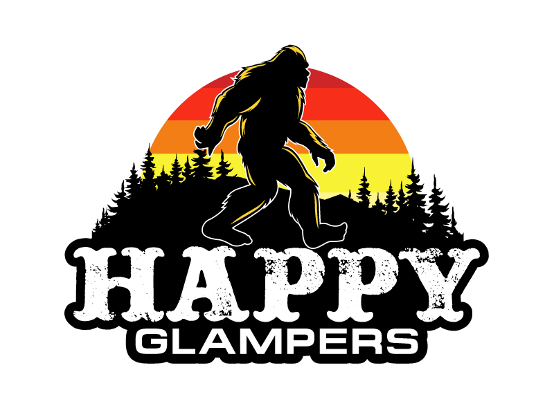 Happy Glampers logo design by Vins