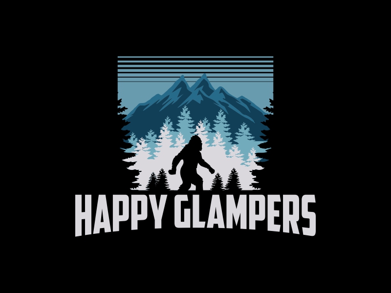 Happy Glampers logo design by rizuki