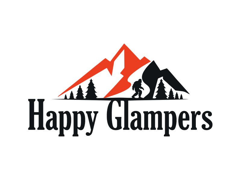 Happy Glampers logo design by Gwerth