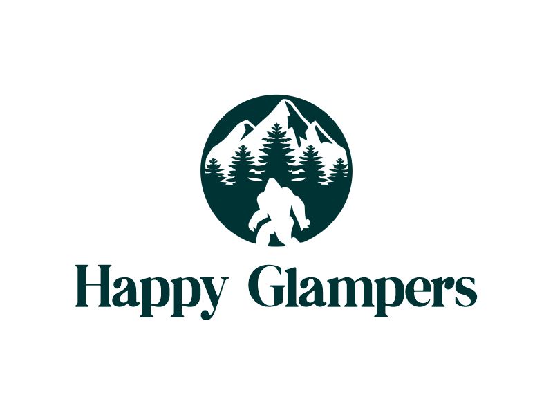 Happy Glampers logo design by Gwerth