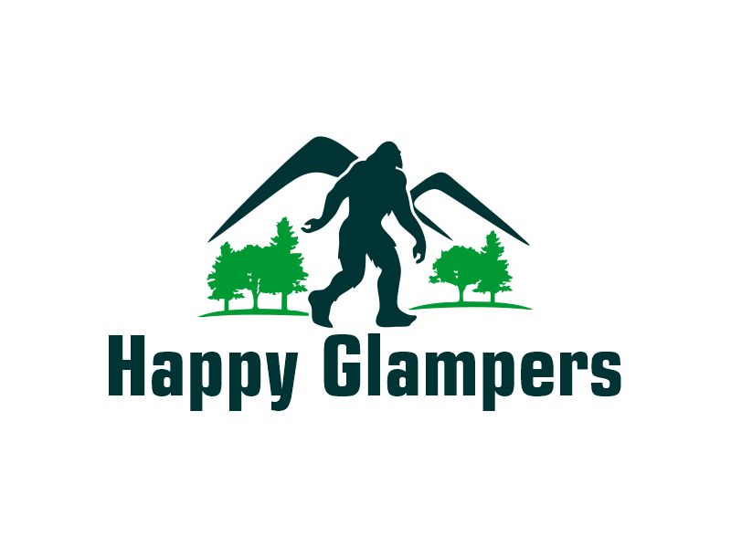 Happy Glampers logo design by Gwerth