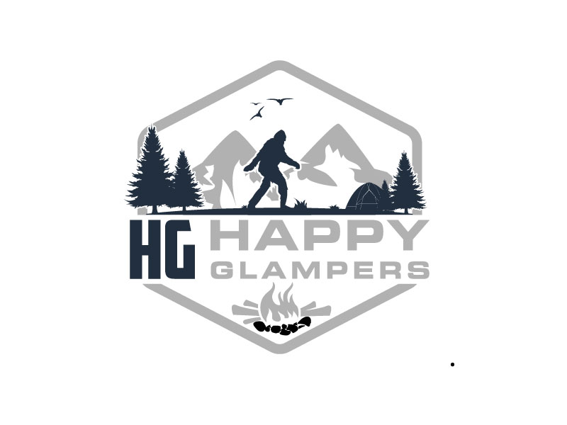 Happy Glampers logo design by subrata