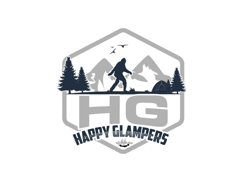 Happy Glampers logo design by subrata