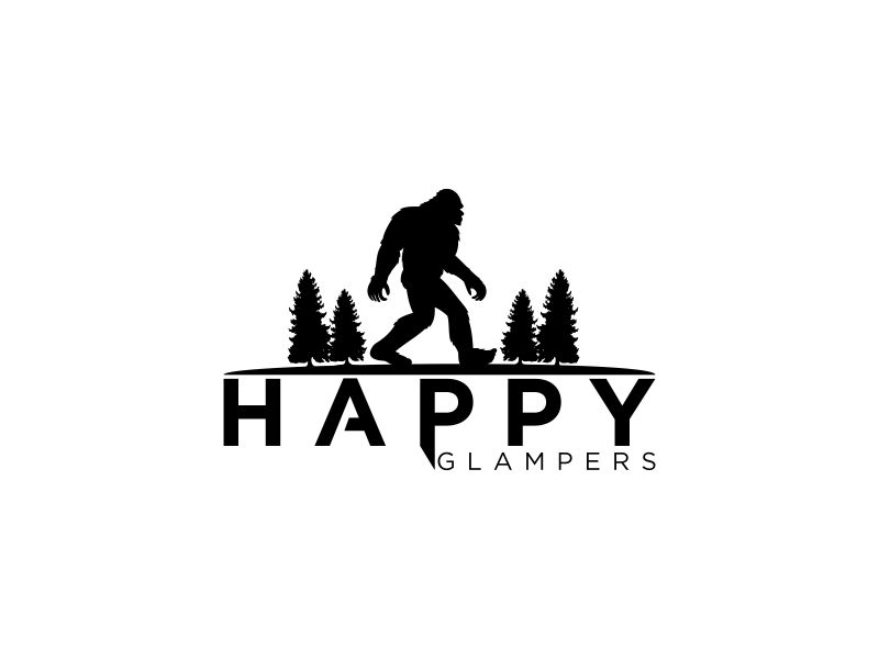 Happy Glampers logo design by sodimejo