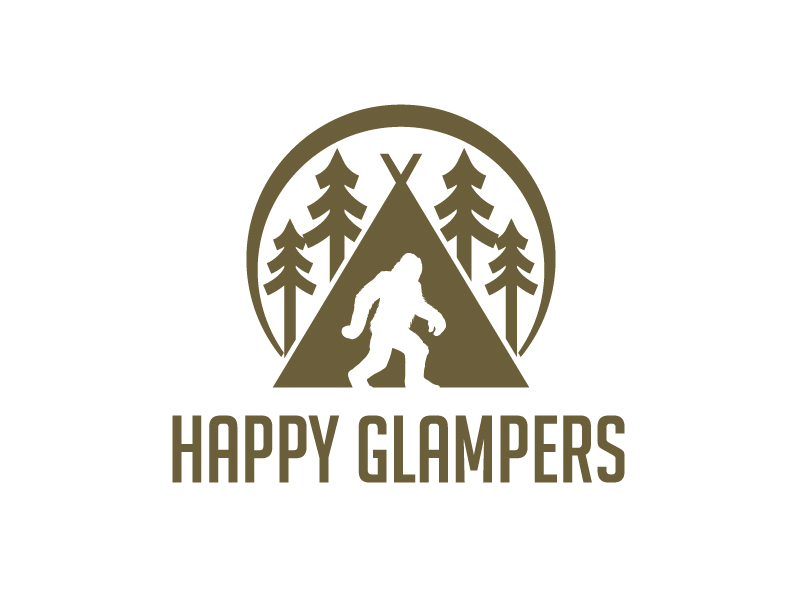 Happy Glampers logo design by jaize