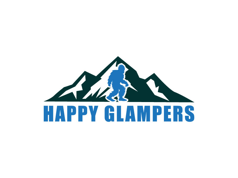 Happy Glampers logo design by aryamaity