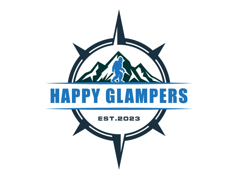 Happy Glampers logo design by aryamaity