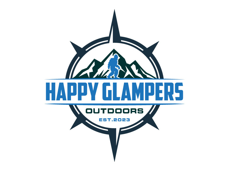 Happy Glampers logo design by aryamaity