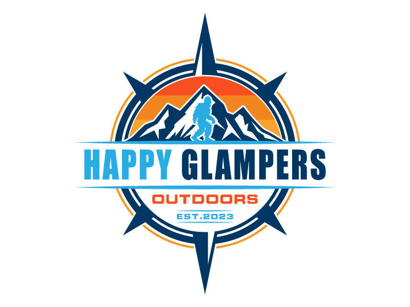 Happy Glampers logo design by aryamaity