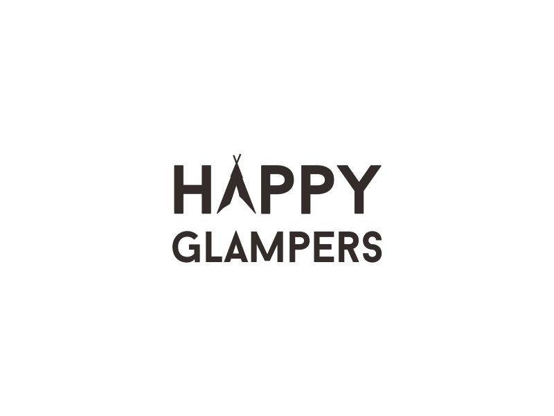 Happy Glampers logo design by paseo