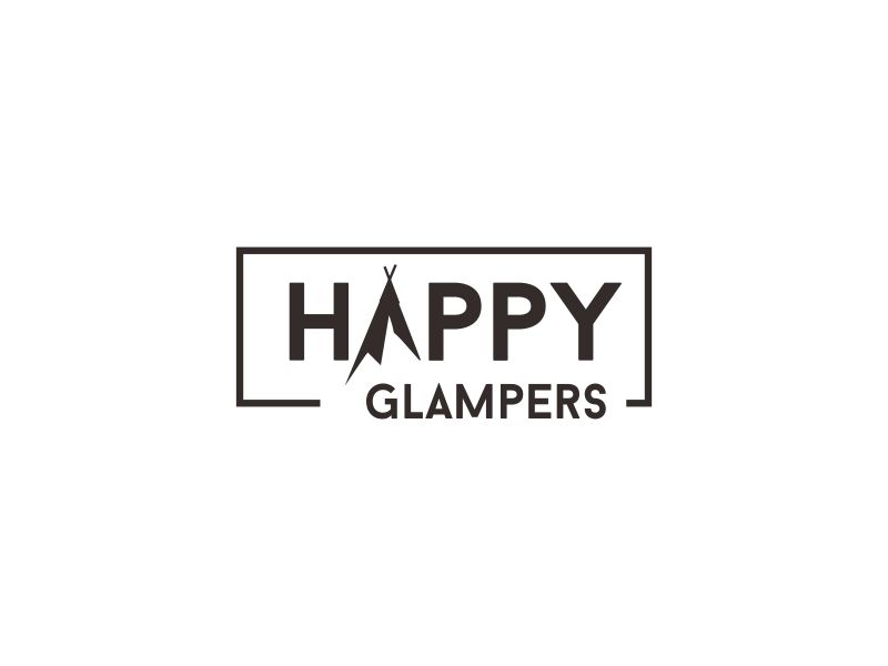 Happy Glampers logo design by paseo