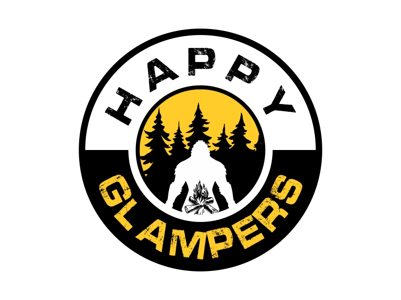 Happy Glampers logo design by cikiyunn