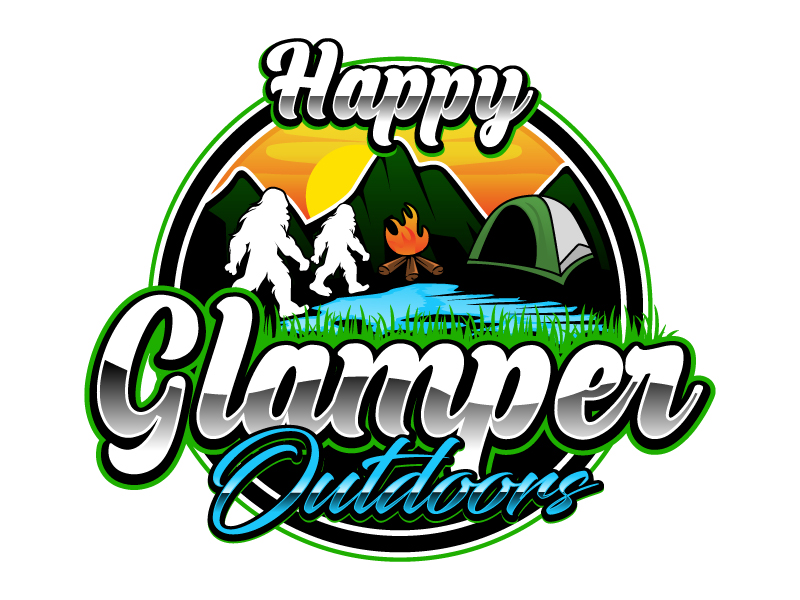 Happy Glampers logo design by LogoQueen