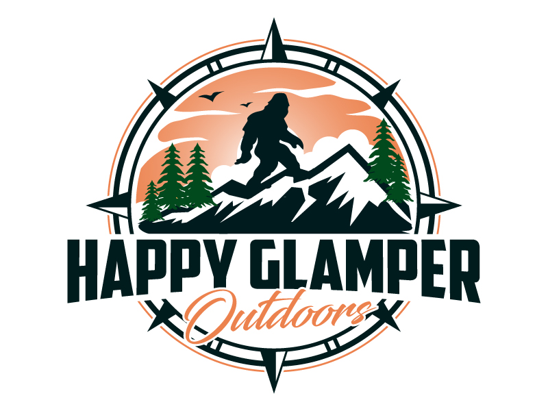 Happy Glampers logo design by MUSANG