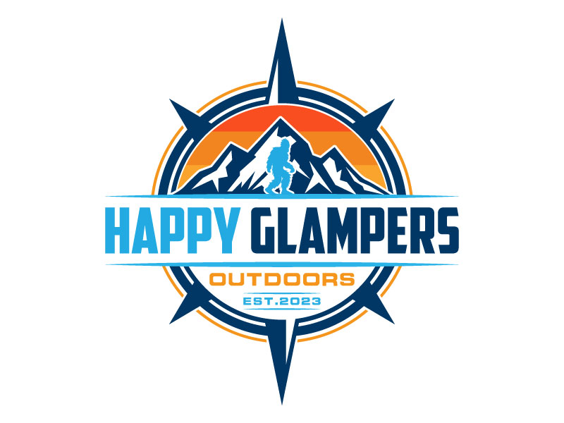 Happy Glampers logo design by aryamaity