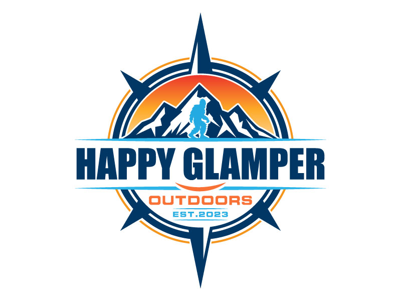 Happy Glampers logo design by aryamaity