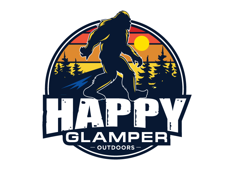 Happy Glampers logo design by Vins