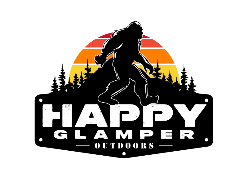 Happy Glampers logo design by Vins