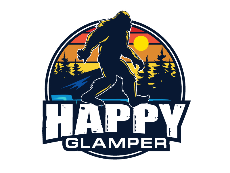 Happy Glampers logo design by Vins