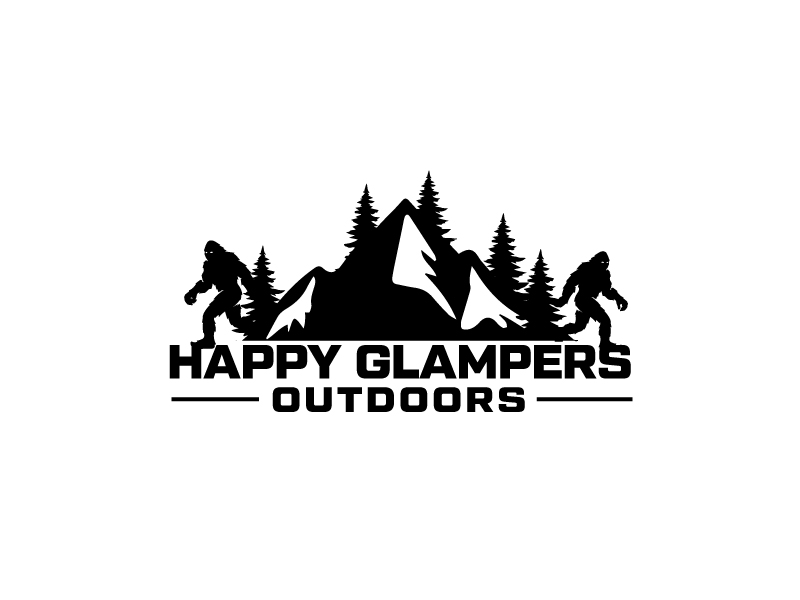 Happy Glampers logo design by Erasedink