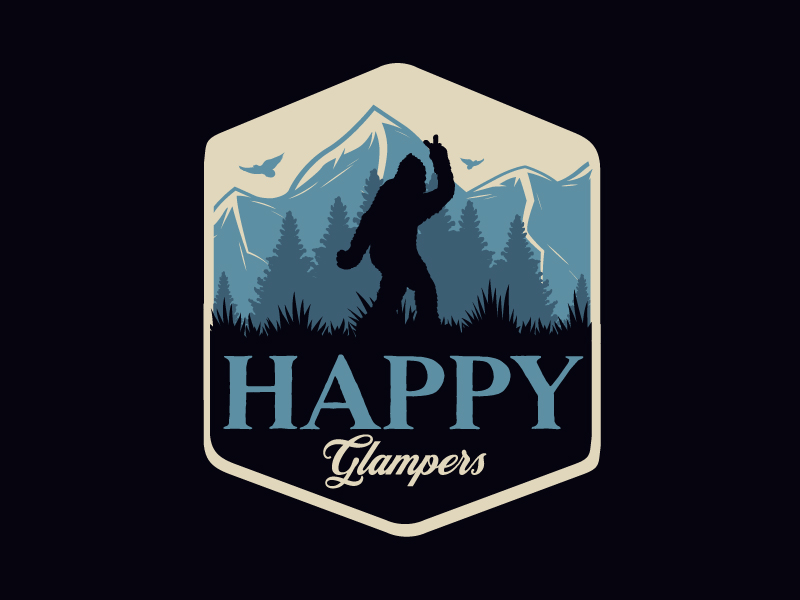 Happy Glampers logo design by Sami Ur Rab