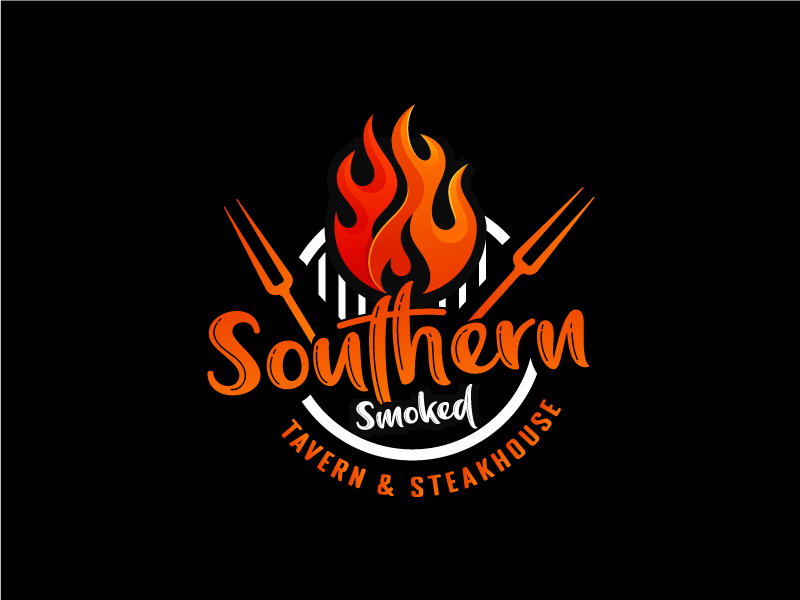 Southern Smoked Tavern & Steakhouse logo design by Logo Infantry