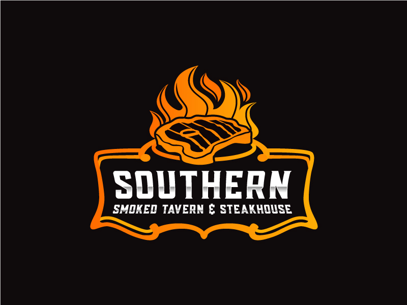 Southern Smoked Tavern & Steakhouse logo design by Logo Infantry