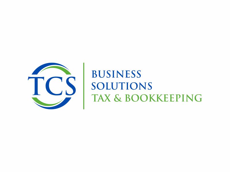 TCS Business Solutions  - Tax & Bookkeeping logo design by glasslogo