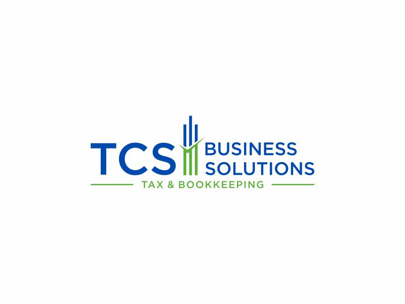 TCS Business Solutions  - Tax & Bookkeeping logo design by glasslogo