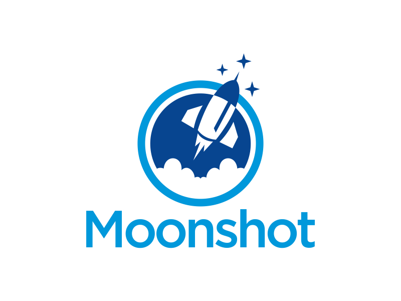 Moonshot logo design by cikiyunn