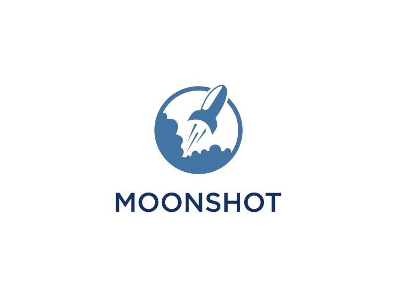 Moonshot logo design by estupambayun