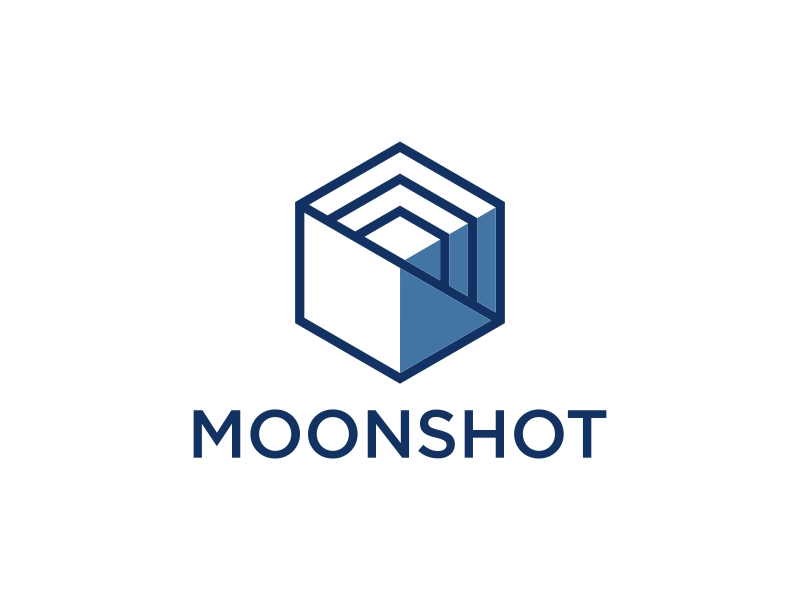 Moonshot logo design by estupambayun