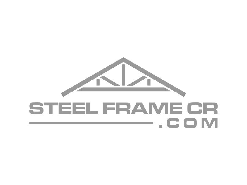 Steel Frame CR  .com logo design by cocote