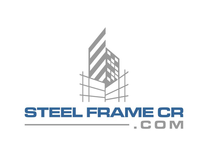 Steel Frame CR  .com logo design by cocote
