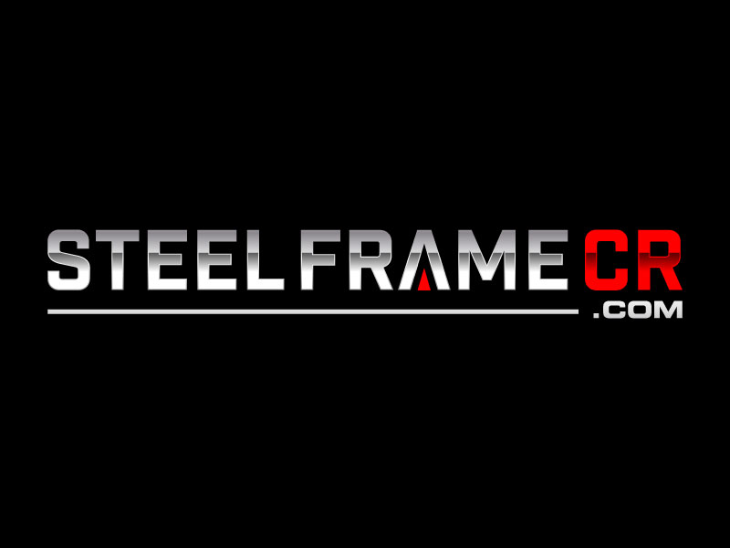 Steel Frame CR  .com logo design by jaize