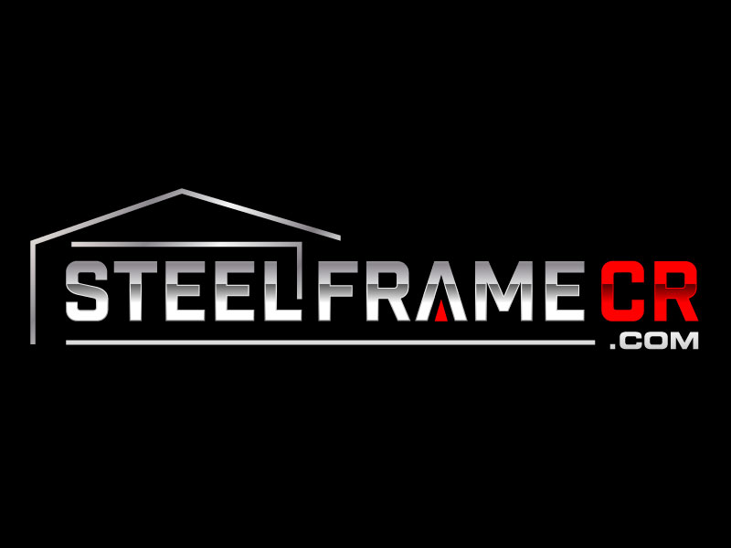 Steel Frame CR  .com logo design by jaize