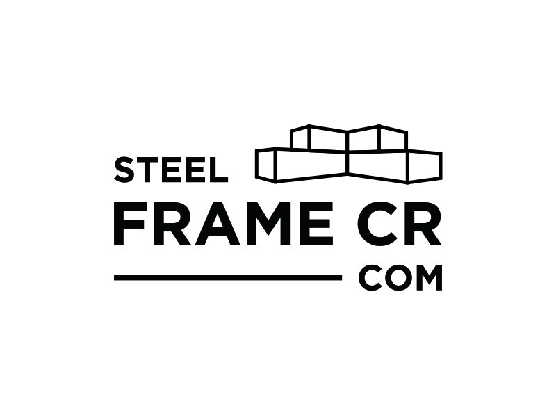 Steel Frame CR  .com logo design by bomie