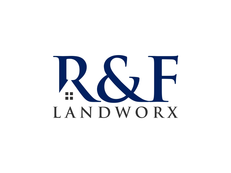 R&F Landworx logo design by rey