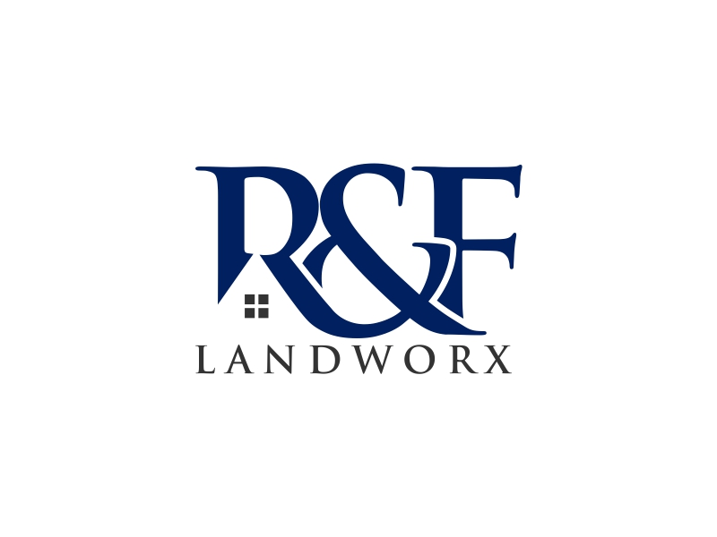 R&F Landworx logo design by rey