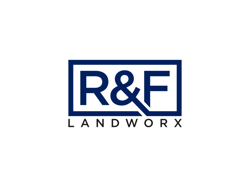 R&F Landworx logo design by rey