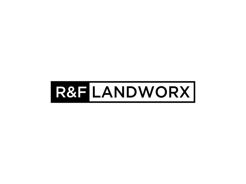R&F Landworx logo design by oke2angconcept